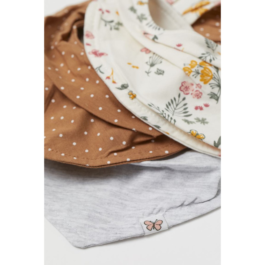 Set 3 yếm hoa vàng HM H&amp;M _ hàng chính hãng Mỹ