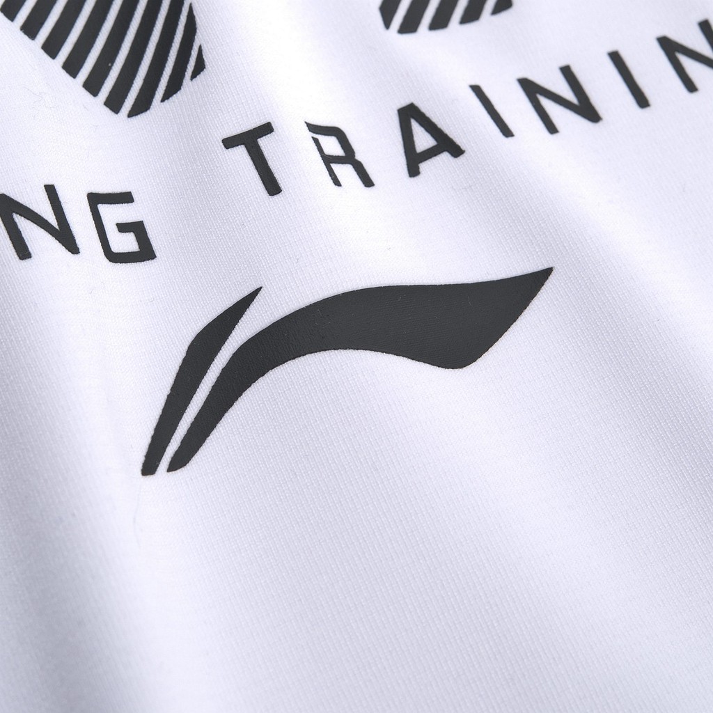 Áo LiNing Nam Chính Hãng Ngắn Tay Không Cổ Thun Lạnh ATSP077