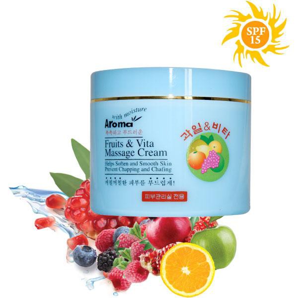 [Chính hãng] Kem Massage Trái Cây Aroma Fruit Vita Massage Cream 480ml