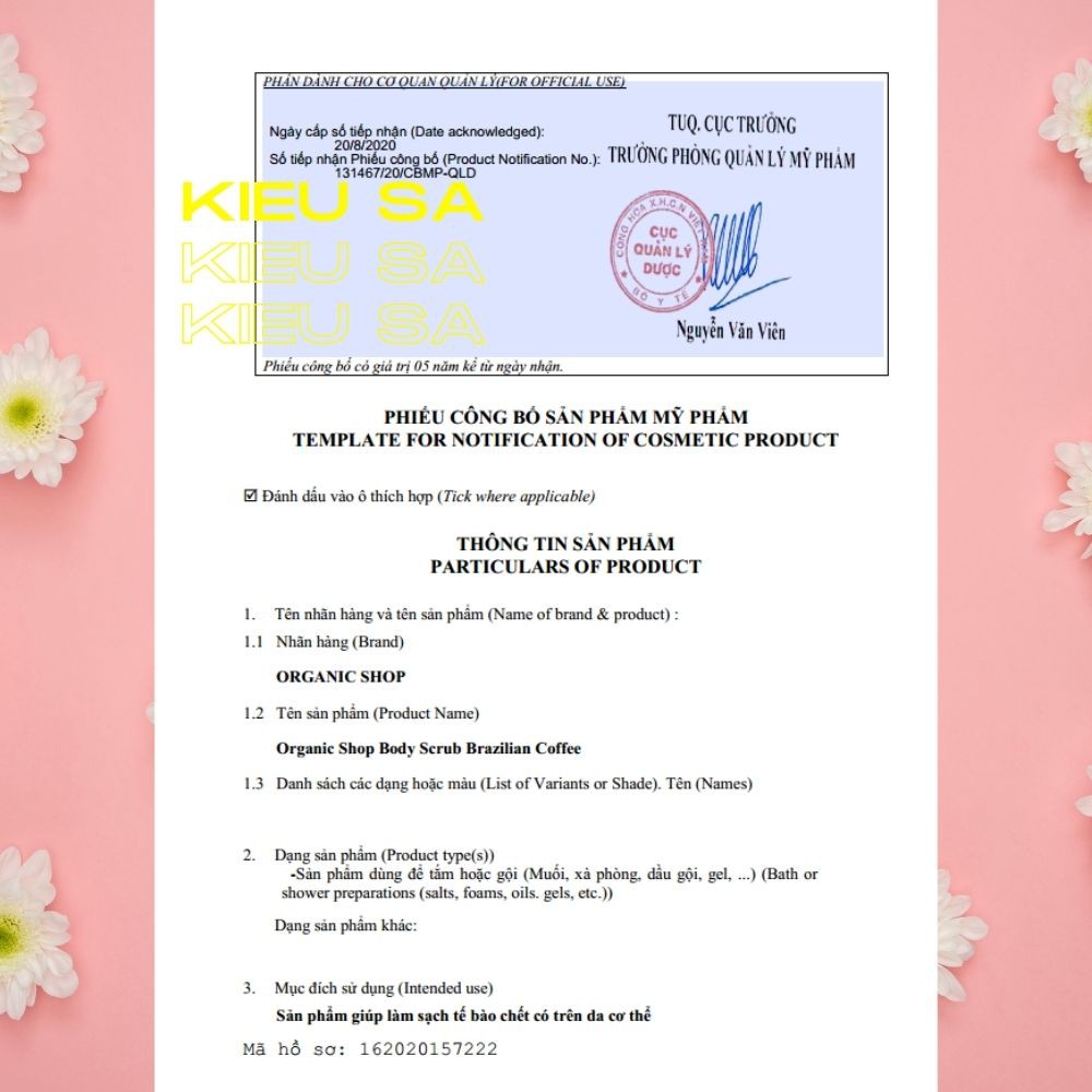 Tẩy Tế Bào Chết Body Organic Shop Organic Coffee & Sugar Body Scrub 250ml