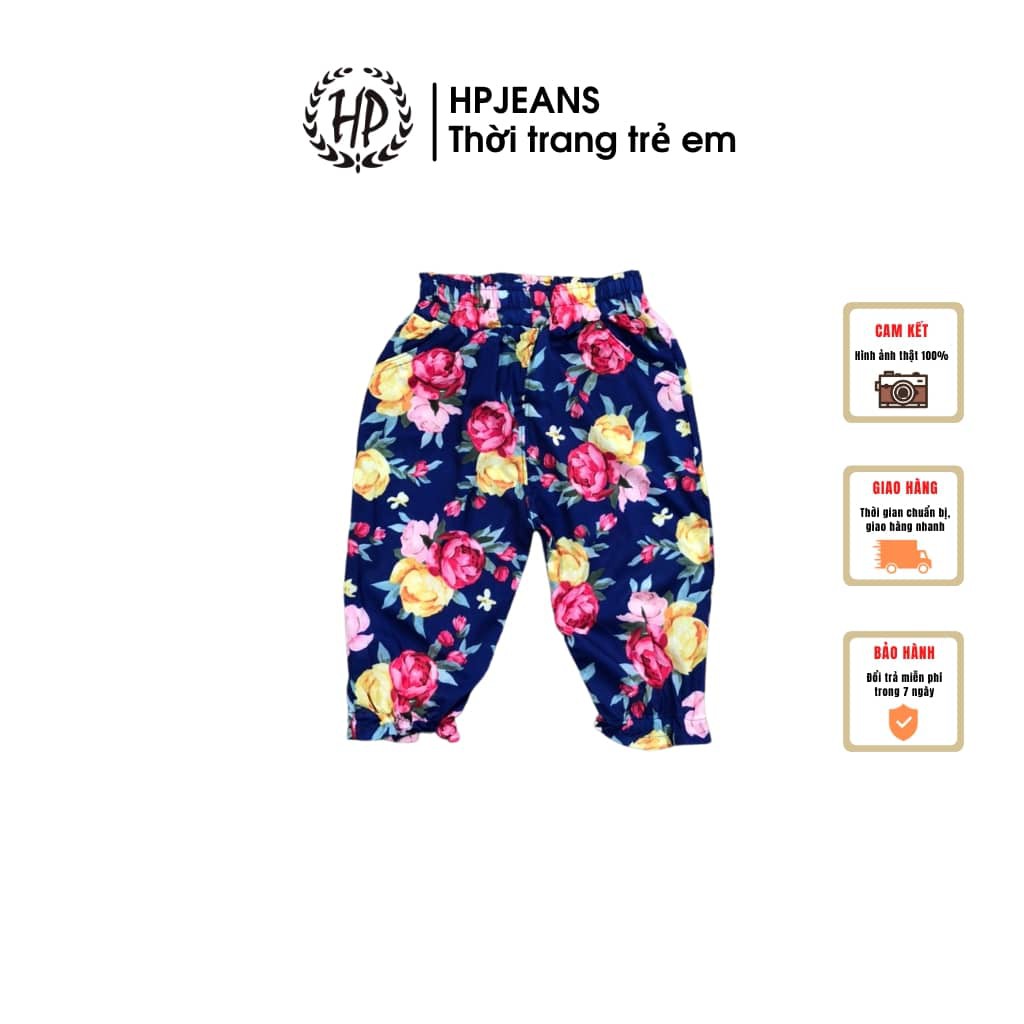 Quần Alibaba Bé Gái HPJEANSLUA Quần Chống Muỗi Cho Bé HP Jeans Chất Liệu Lụa Cho Bé Từ 1 Đến 6 Tuổi