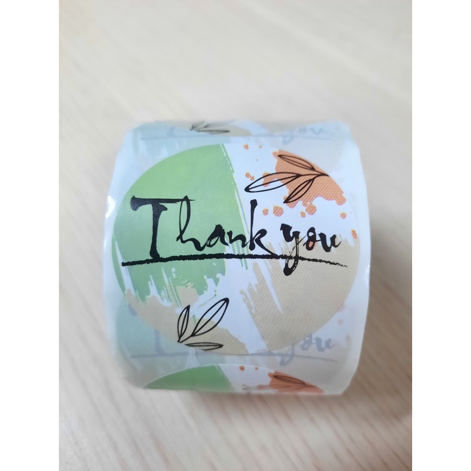 Tem thank you sticker xinh xắn 4.5cm