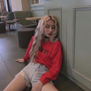 Áo croptop tay dài