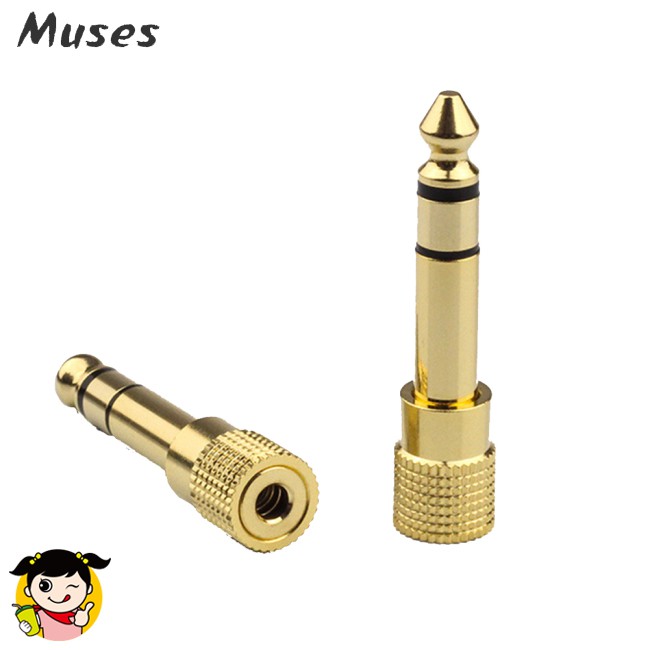Dây Cáp Chuyển Đổi Âm Thanh Tai Nghe 6.5mm 3.5mm 3 Pin Trs 6.5mm