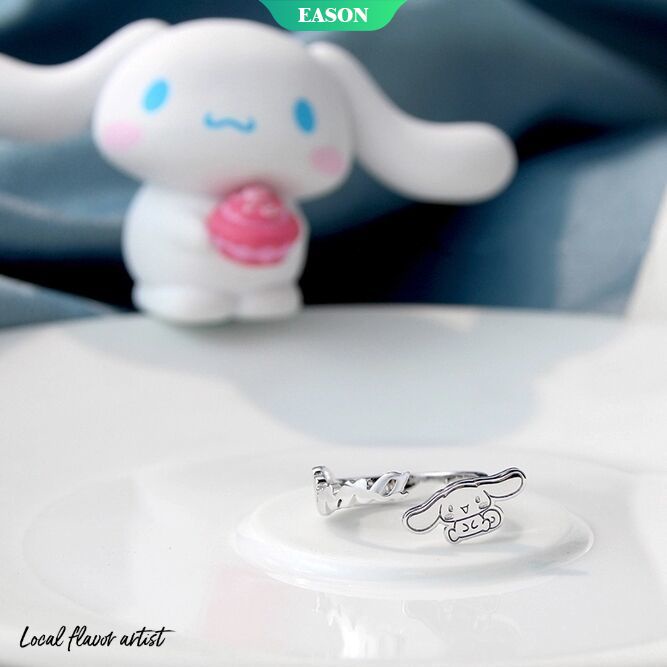 Dễ Thương Nhẫn Đeo Tay Kim Loại Hình Cinnamoroll Thời Trang Cho Nữ
