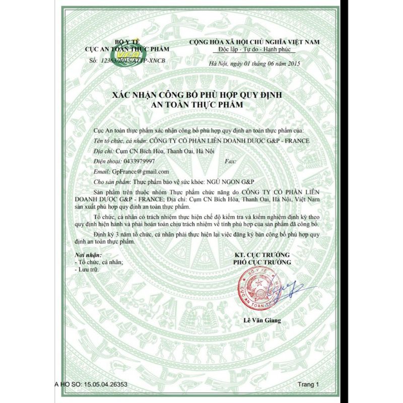 Ngủ ngon G&amp;P giúp tạo giấc ngủ sâu, giấc ngủ tự nhiên