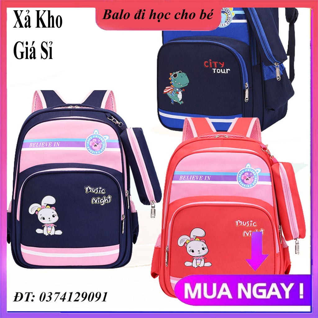 [Kèm túi đựng bút - Cao41cm] Balo cho bé gái bé trai tiểu học trung học cấp 1,cấp 2 cặp đi học học sinh nam nữ dễ thương