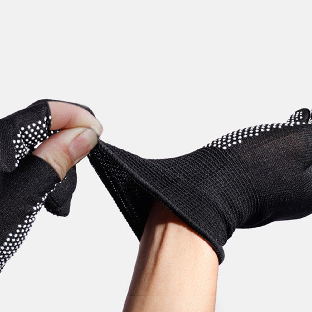 Găng tay hở ngón chống nắng thoáng khí chống trượt màu sắc thời trang dành cho nam