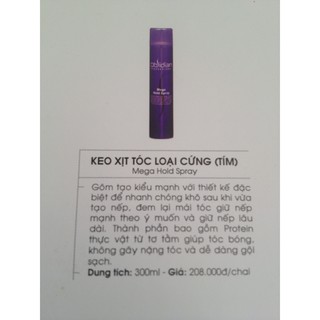 Gôm xịt tóc obsidian Hàn Quốc - Mega Hold Spray