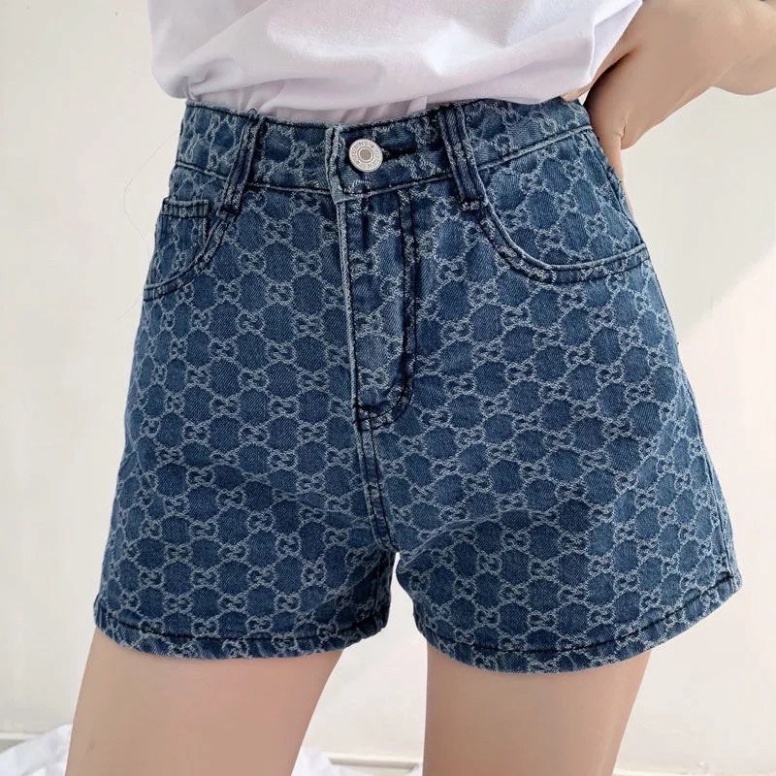 Quần short jean cao cấp, quần sooc ngắn lưng cao sang chảnh tôn dáng siêu hot hit