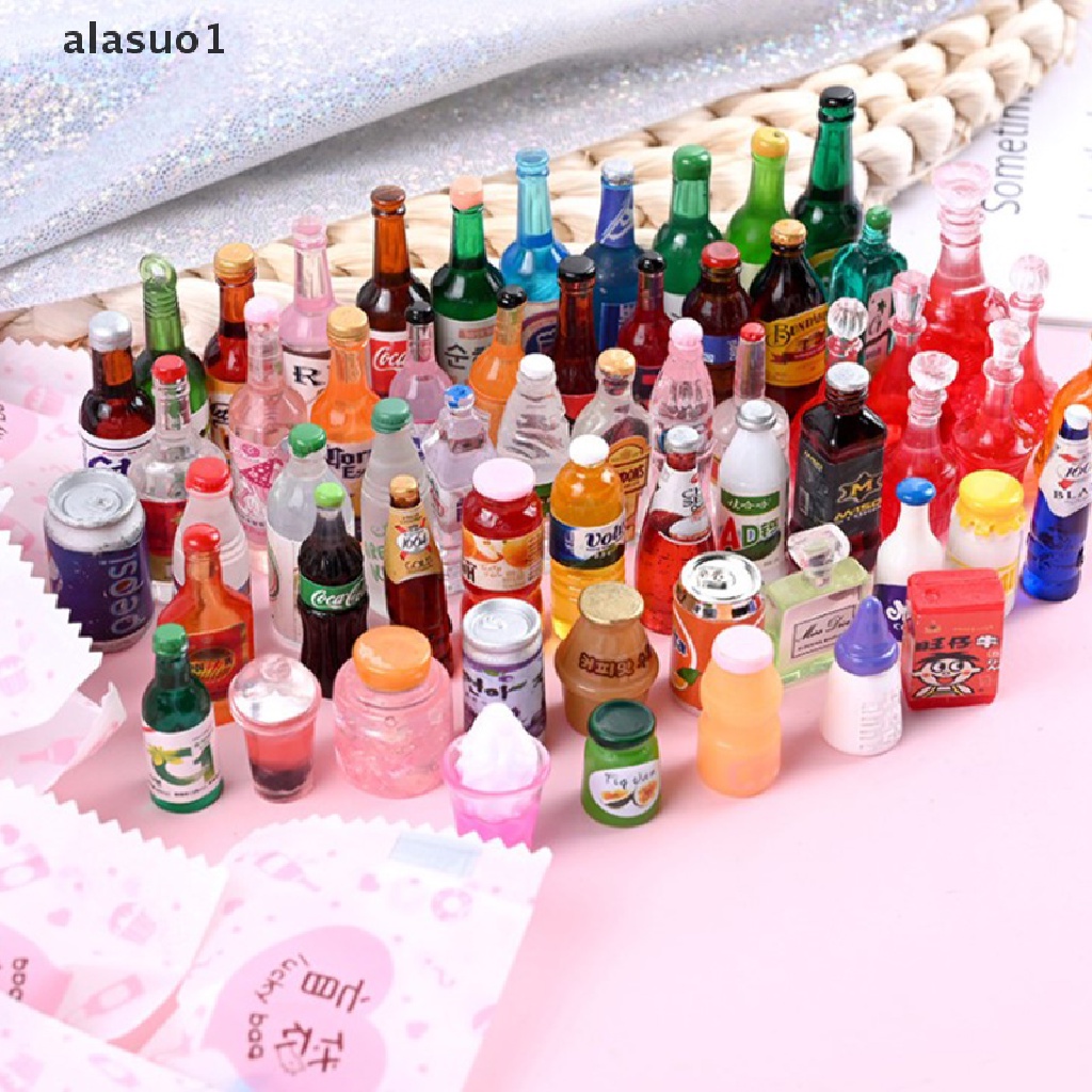 [alasuo1] Set 10 Đồ Chơi Mô Hình Thức Ăn Không Cần Khoan Lỗ Giảm Căng Thẳng Mini [VN]