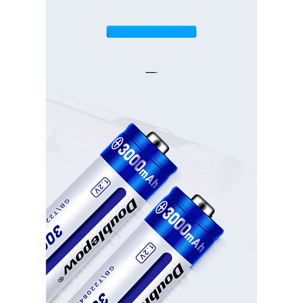 Pin sạc AA dung lượng cao 3000mAh Doublepow