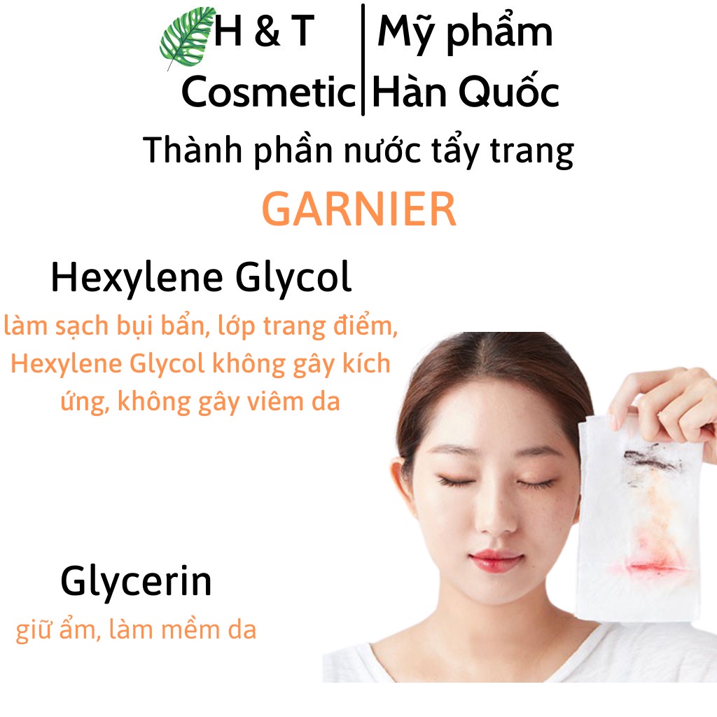 Nước tẩy trang GARNIER cho da dầu da nhạy cảm làm sạch sâu giúp da mềm mịn 400ml