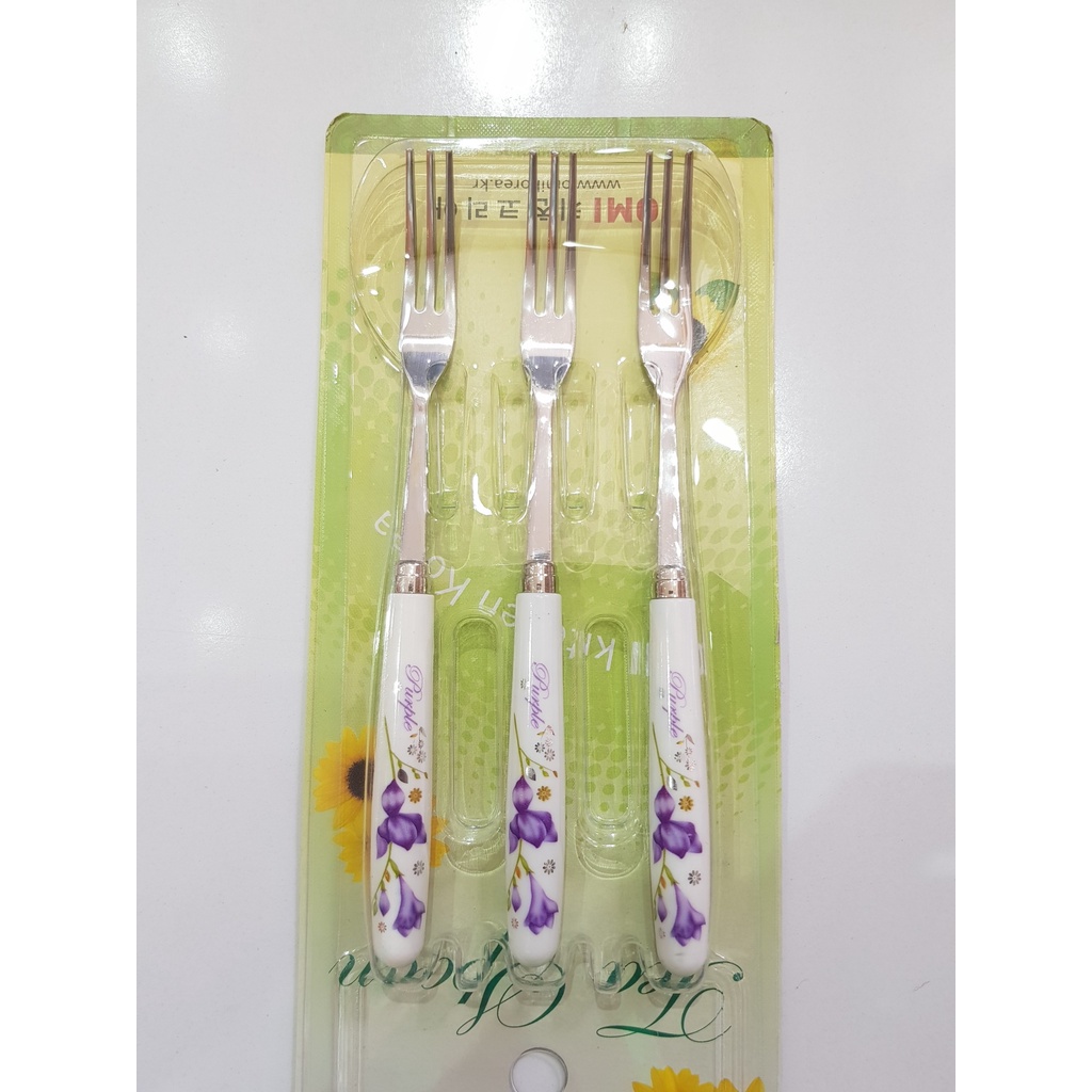 Vỉ Thìa, nĩa Trà Inox Hàn Quốc