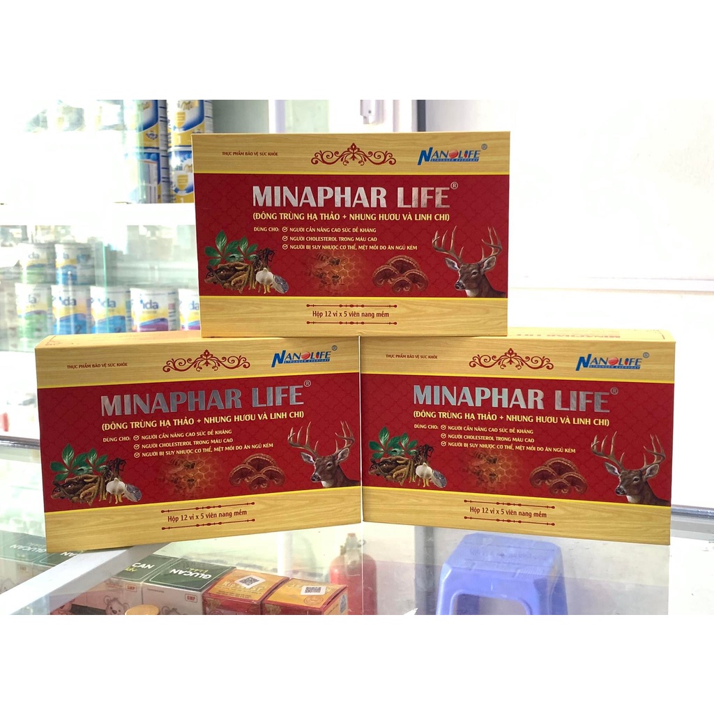 Viên Uống Đông Trùng Hạ Thảo - Nhung Huơu - Linh Chi MINAPHAR LIFE