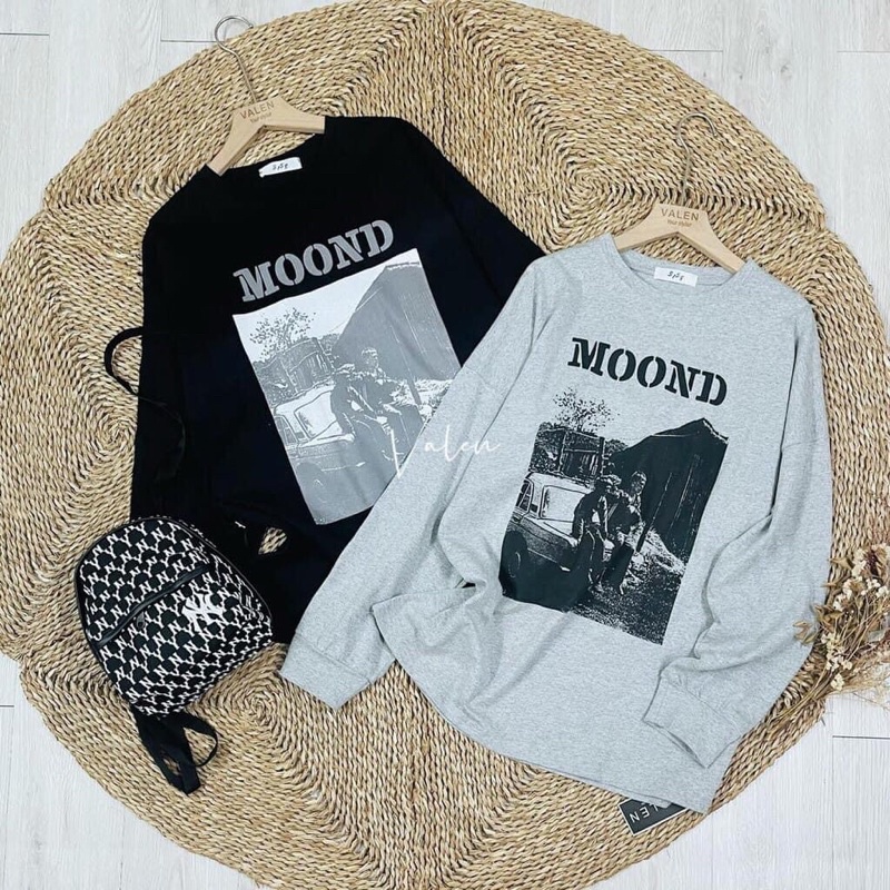 (ẢNH THẬT) ÁO IN HOẠ TIẾT MOOND CHẤT SU MỀM MẶC MÁT TAY DÀI PHÙ HỢP VỚI THỜI TIẾT THU ĐÔNG (HÀNG SẴN )