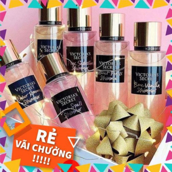 ( anhkhang ) [Bill Mỹ] [ 20 ml ] Xịt thơm body mist có nhũ Victoria Secret, Bath And Body Works 20ML