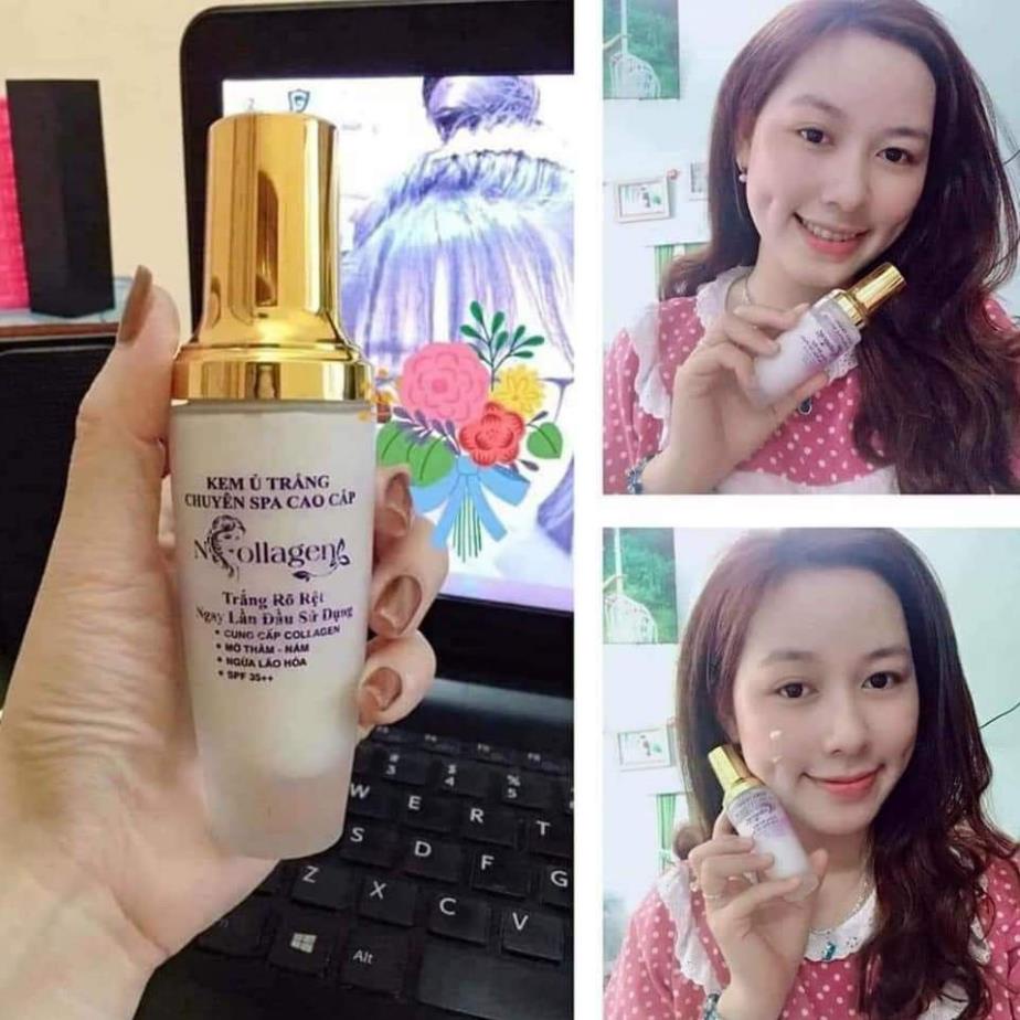Combo Ủ Trắng Face Siêu Cấp + Kem Face Tím + Serum Ncollagen
