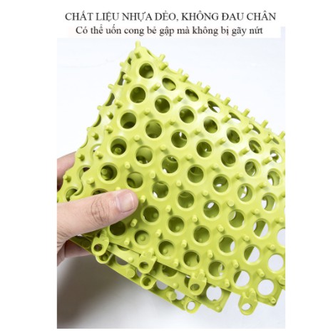 Thảm Nhựa Ghép Chống Trơn Kháng Khuẩn, Chống Trơn Nhà Tắm ,Nhà Vệ Sinh Kích Thước 30cm x 30cm