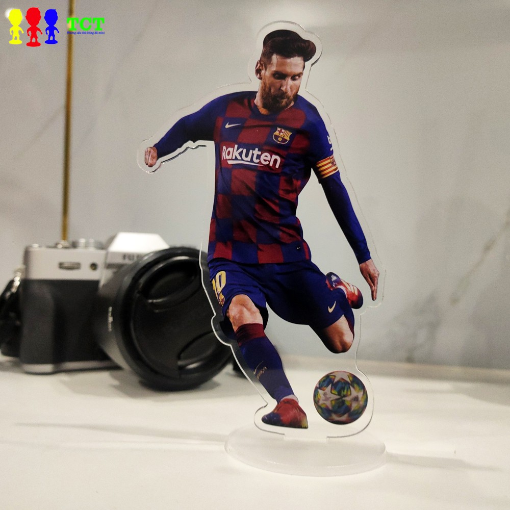Mô hình tượng Acrylic Standee cầu thủ Messi Ronaldo Neymar Halaand Mabpee