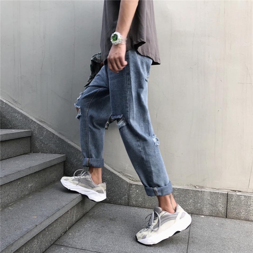 Quần Baggy Jean nam nữ - Hàng Quảng Châu - Giá tốt nhất thị trường - Q1