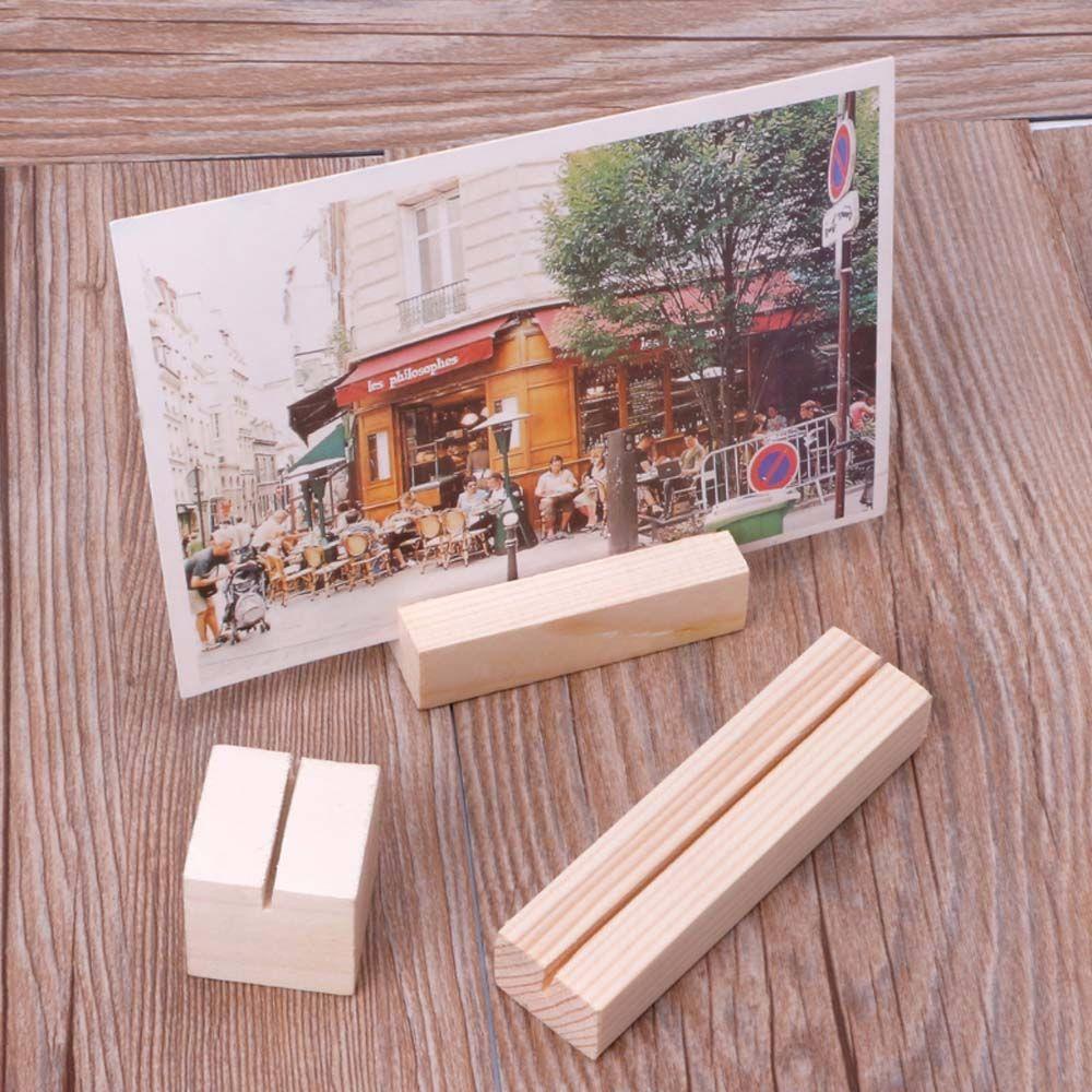 PEWANY Giá Đỡ Kẹp Ảnh / Thẻ Ghi Chú Bằng Gỗ Tự Nhiên Trang Trí Nhà Cửa / Văn Phòng
