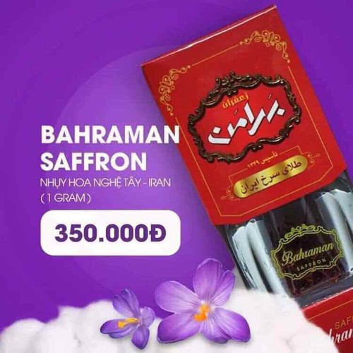 Nhụy hoa nghệ tây - Saffron Bahraman (Công ty TNHH nhập khẩu Tây Á) 1gr