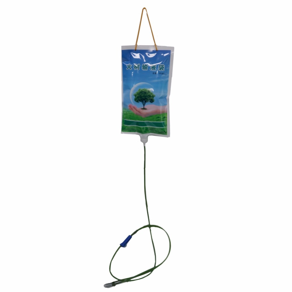 Cây dinh dưỡng túi truyền 1000ml vườn cây lớn cấy ghép ống truyền dịch làm vườn cây trồng công cụ phân bón 1 bộ