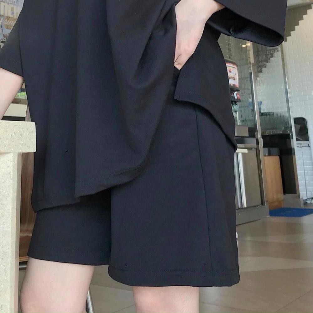 Set Bộ Nữ, Set Bộ Basic Áo Khóa Cổ Mix Quần Đùi Siêu Xinh | BigBuy360 - bigbuy360.vn