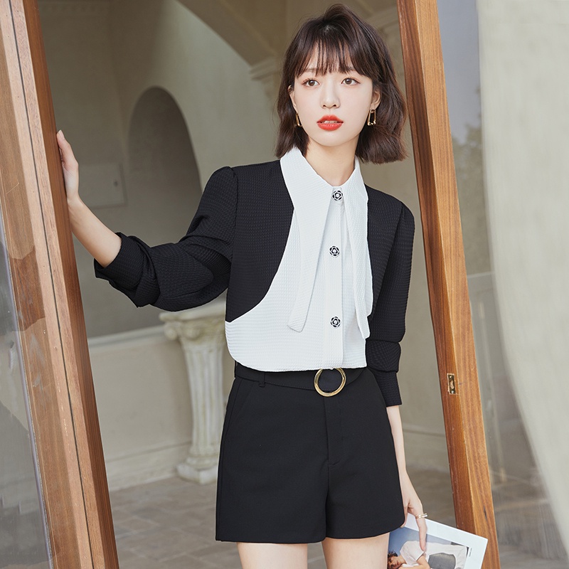 Chụp Ảnh Thật Đa Năng Chuyên Dụng◆Áo Thun In Chữ Have Huoo Have Huoo◆2022 Áo Sơ Mi Chiffon Tay Dài Ôm Eo Cao Cấp Thời Trang Cá Tính