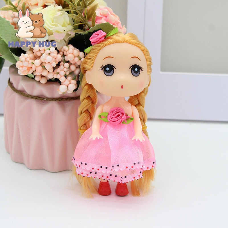 Đồ chơi trẻ em móc khóa búp bê em bé cho bé gái size 12cm - Happy Hug