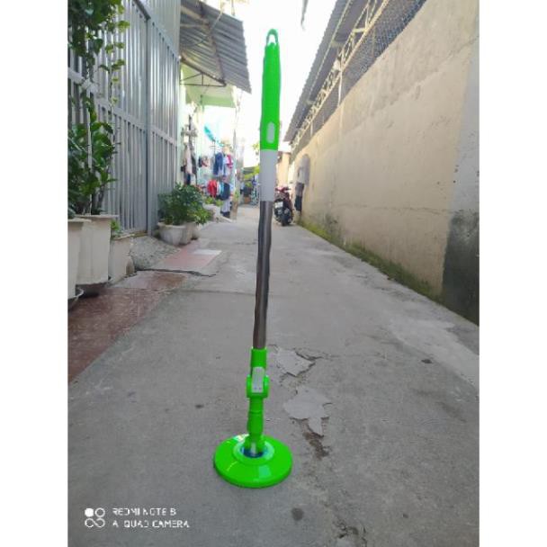 Cây lau nhà 360 độ inox lớn 22mm - 25mm Homeone PP5 Xanh Lá đã kèm bông lau