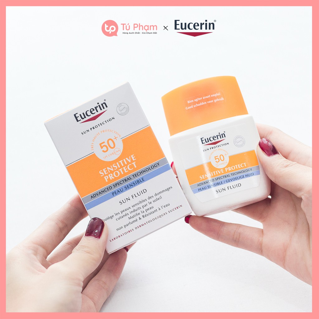Set Kem Chống Nắng Eucerin Sun Fluid Sensitive Protect 50ml Tặng Kem Dưỡng Chống Lão Hóa Ban Đêm Eucerin 20ml | BigBuy360 - bigbuy360.vn