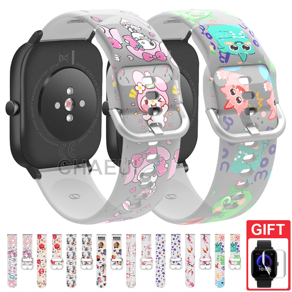 Dây Đeo Silicon Trong Suốt 20mm Cho Đồng Hồ Thông Minh Xiaomi Huami Amazfit Bip U Pro GTS 3 Bip S Lite GTS 2 Mini GTR 42mm