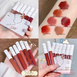 [Hàng mới về] Set 6 son kem nhung lì kháng nước lâu trôi không khô môi cho nữ