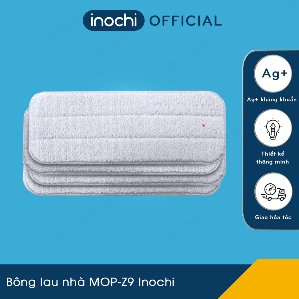 Bông lau nhà MOP-Z9 Inochi hàng xuất Nhật dùng cho bộ lâu nhà tự vắt MOP-Z9