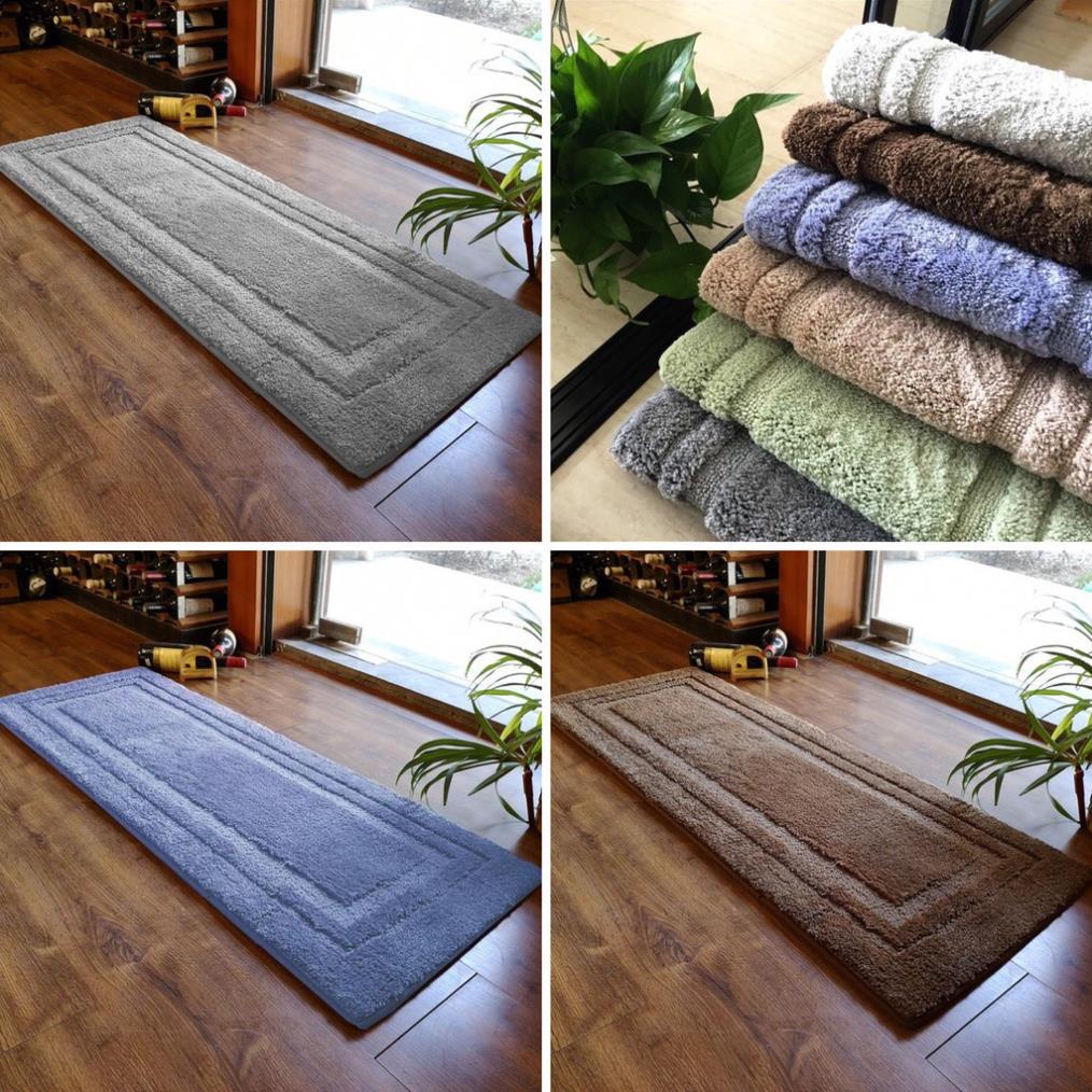 Thảm lau chân để phòng khách, thảm chùi chân lông cừu chống trơn trượt  kích thước 40x60 và 45x1m2 - CHAGAMO