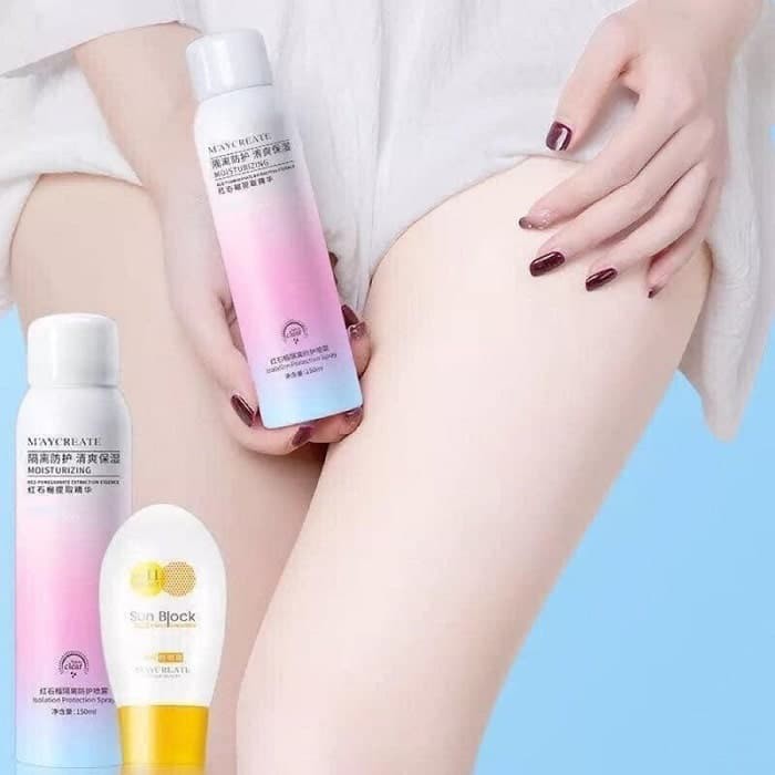 Chống Nắng Dạng Xịt Maycreate Nâng Tone Da Tức Thì Auth Nội Địa