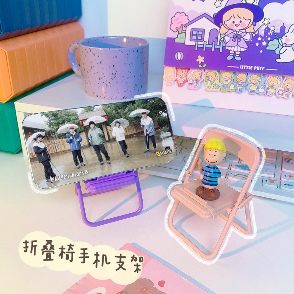 Kệ Đỡ Điện Thoại Để Bàn Hình Chiếc Ghế Ngộ Nghĩnh Cute Decor Bàn Học Giá Để