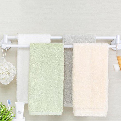 Kệ treo khăn tắm, thanh treo khăn tắm hít chân không loại 2 thanh Ecoco E1609