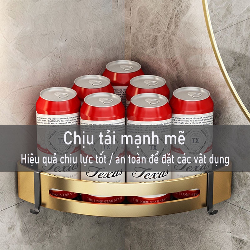 Kệ đựng đồ dùng nhiều tầng MEIDOO gắn góc tường nhà tắm dễ điều chỉnh tiện dụng