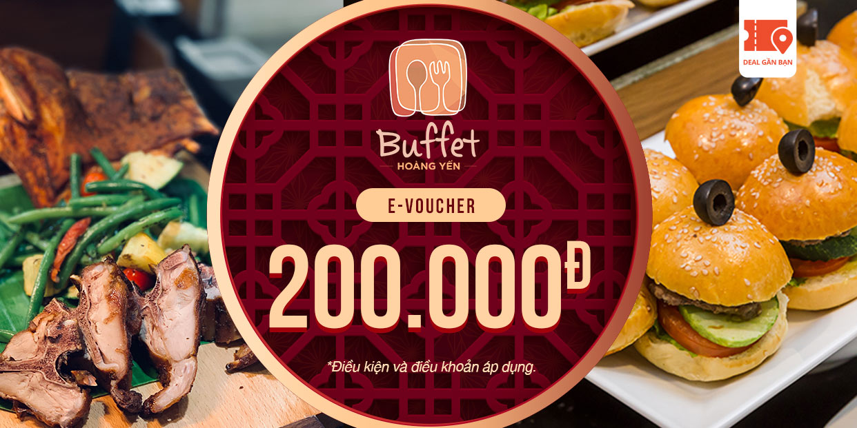 E-Voucher Hoàng Yến Buffet trị giá 200.000đ