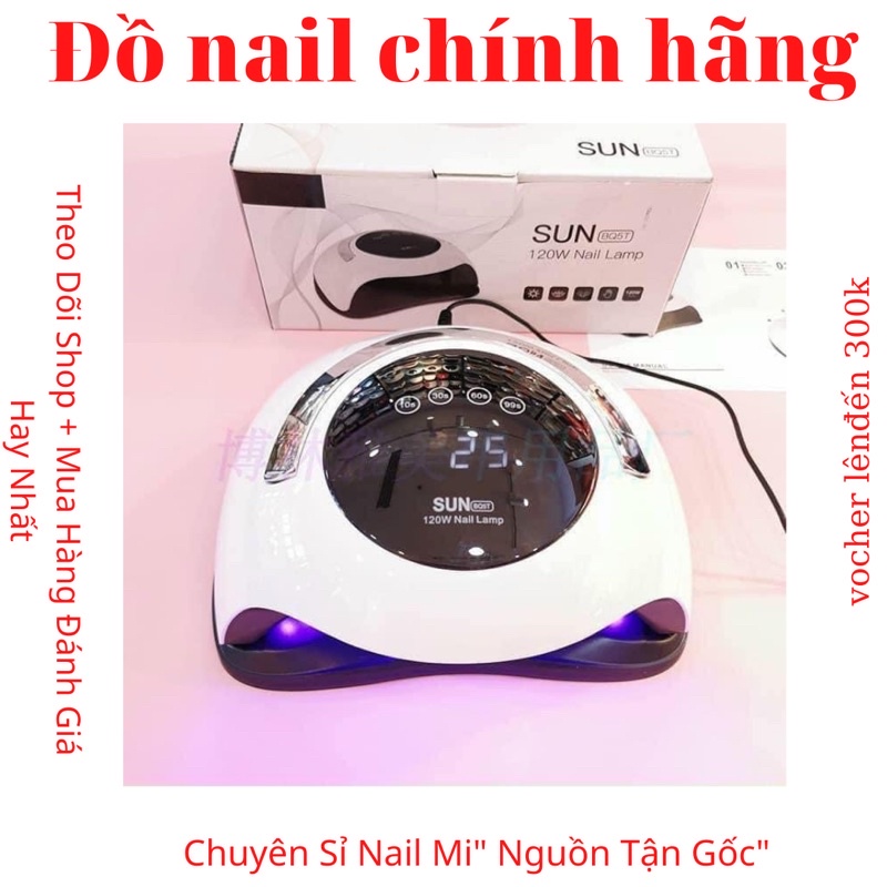 Máy hơ móng tay, chân,sấy gel sun,BQ5T,_CHÍNH HÃNG-nail giá sỉ