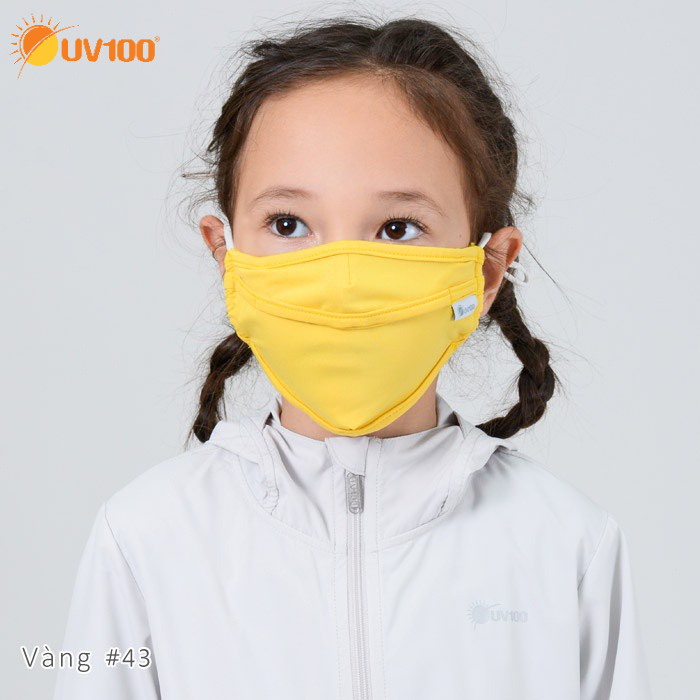 [Chính hãng] Khẩu trang chống nắng trẻ em chất liệu kháng khuẩn UV100 LC20306