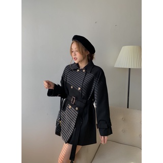 Áo coat lửng hàn Ak-8881, trendcoat, áo khoác nữ