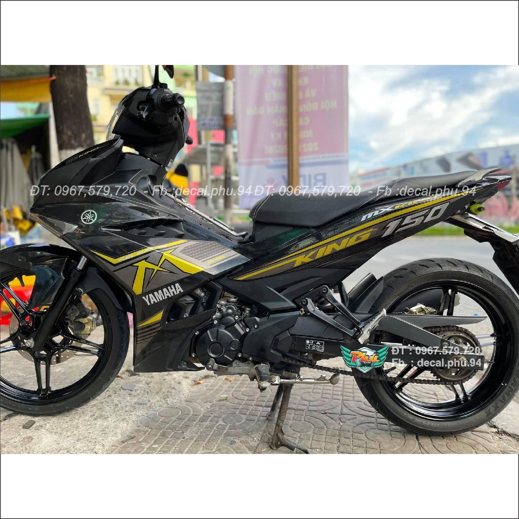 Tem rời xe Exciter 150 Mx vàng đen (A)