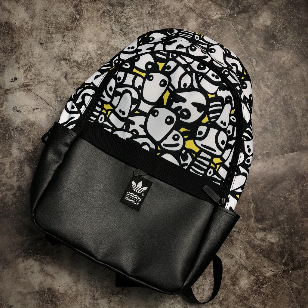 Balo Đi Học Sport 3 Lá Originals Panda Clover Backpack Panda (2) l Xuất Dư Xịn [ FREE SHIP ]