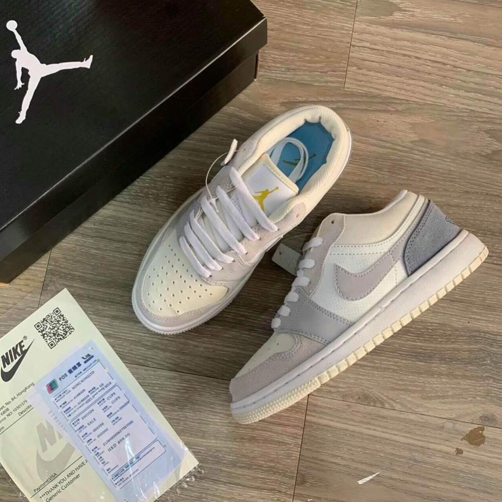Giày 𝐉𝐨𝐫𝐝𝐚𝐧 𝐜ổ 𝐭𝐡ấ𝐩 ✿ FULL BOX ✿ Giày 𝐉𝐨𝐫𝐝𝐚𝐧 1 Paris Xám Xanh cổ thấp nam nữ -VS(*
