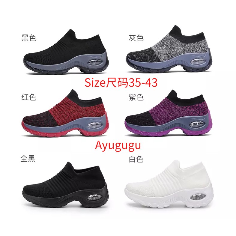 Giày Thể Thao Đế Cao Size 35-42 giày the thao nữ Thoáng khí sneaker
