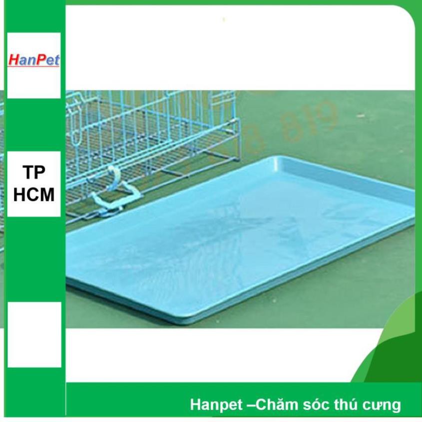 Hanpet.GV- Mâm hứng Chuồng Lồng dạng Khay vệ sinh cho chó mèo hứng kít lồng chó mèo khay hứng chuồng thú cưng